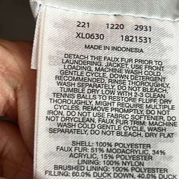 Columbia I Icy Heights Pink Mid Length Down Parka Size L - Picture 6 of 11